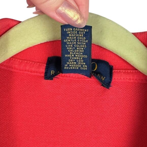 Polo Ralph Lauren Cotton Big Pony Logo Collared Short Sleeve Top Sz XL Preppy - Picture 7 of 11